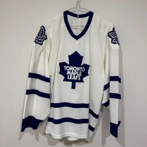 Vintage Toronto Maple Leafs CCM NHL Hockey Jersey Size L Maska (See Desc)